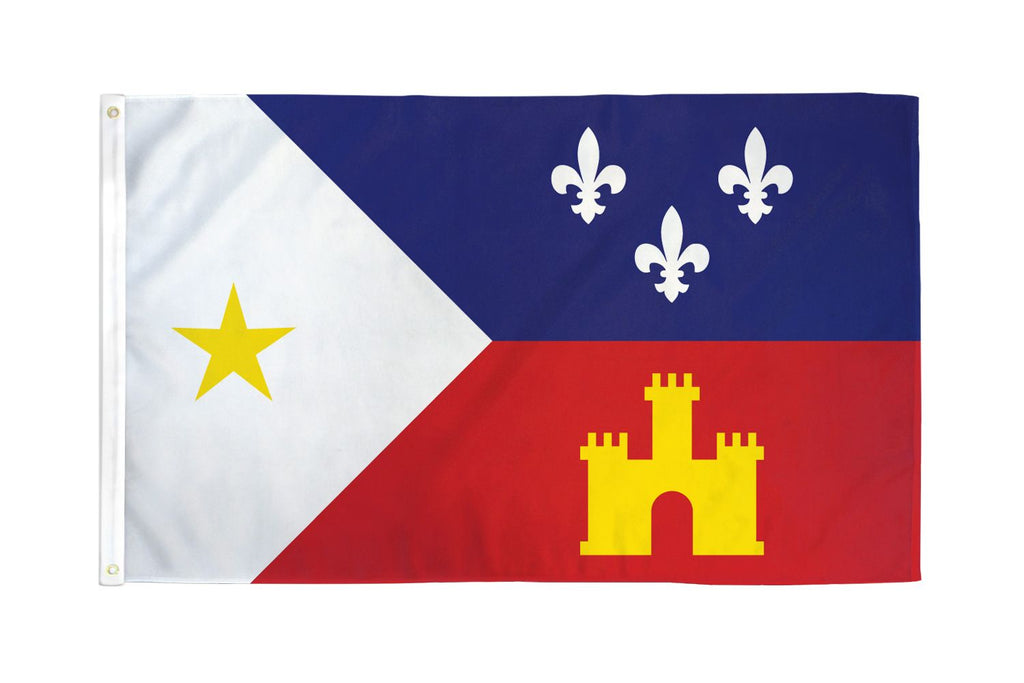 LOUISIANA ACADIANA FLAG - 3X5FT – CONFEDERATE FLAGS AND MORE