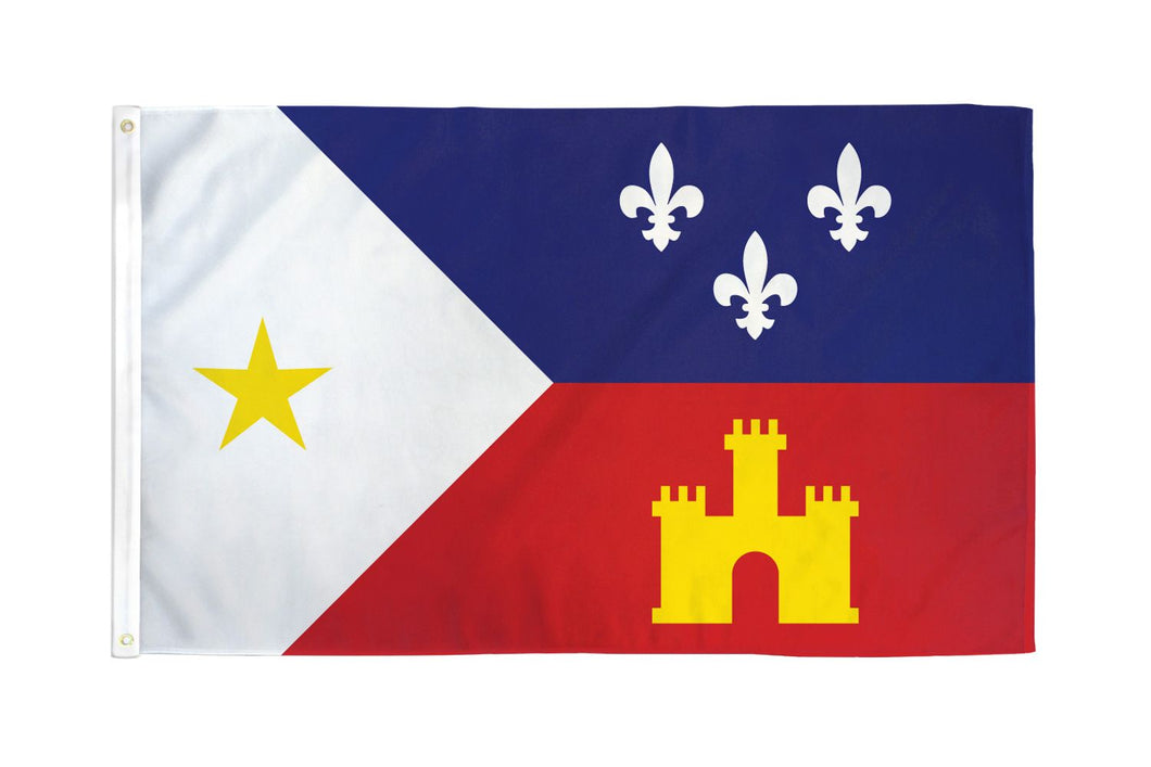 LOUISIANA ACADIANA FLAG - 3X5FT