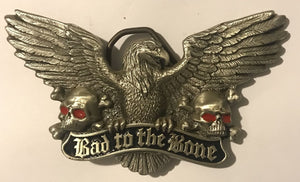 BAD TO THE BONE BELT BUCKLE