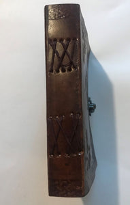 CELTIC CROSS 5x7" LEATHER JOURNAL WITH LOCK