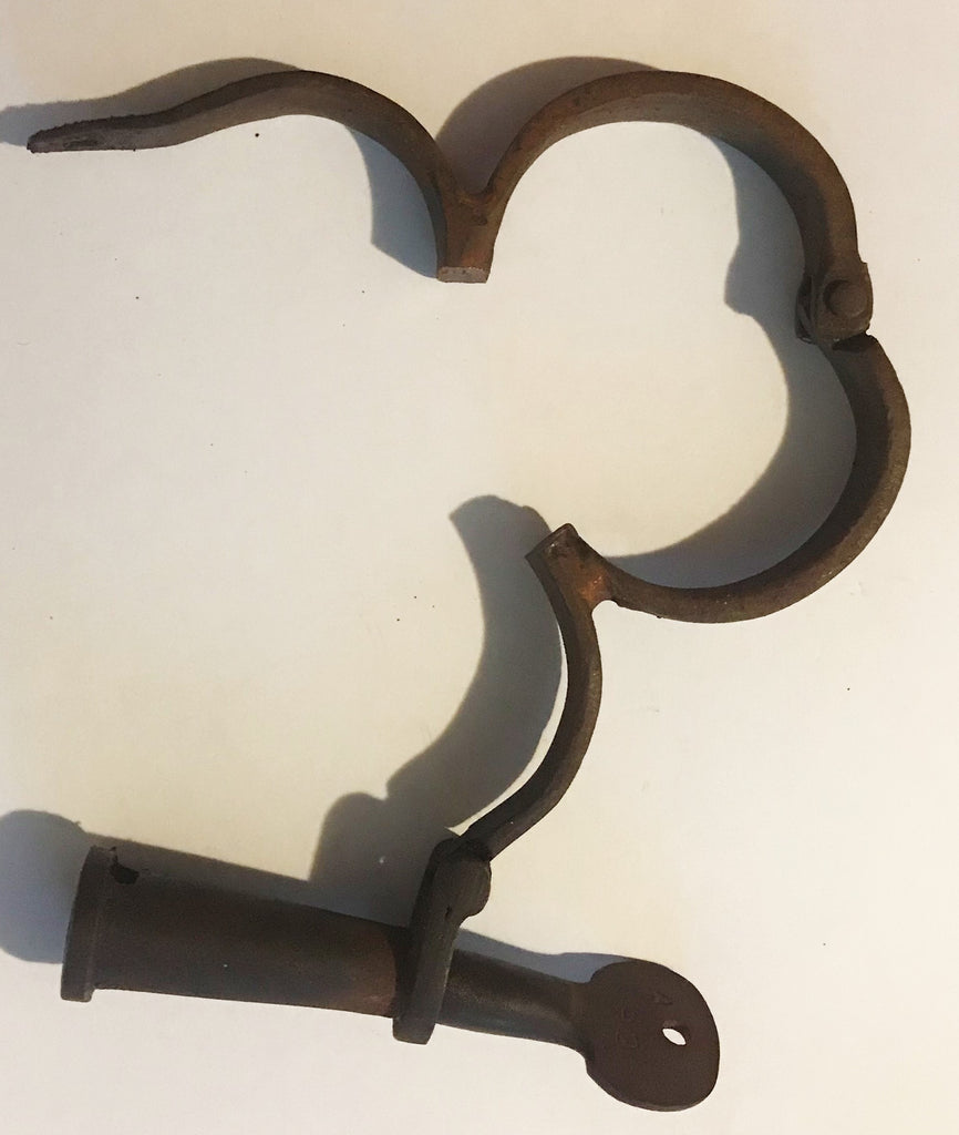 Iron handcuffs with key – CONFEDERATE FLAGS AND MORE