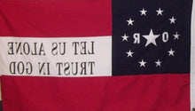 ORLEANS RIFLES FLAG - 6TH LOUISIANA VOLUNTEERS FROM NEW ORLEANS - TRUST IN GOD