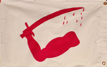 Heavy Cotton Goliad Flag - Texas Republic Blood & Sword - Many sizes