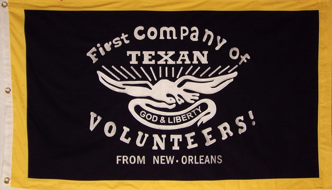 Cotton New Orleans Grays Flag - First Company of Texan Volunteers