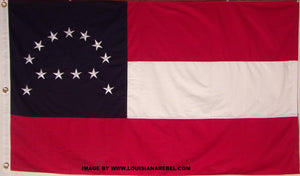 Image of Robert E Lee headquarters cotton flag