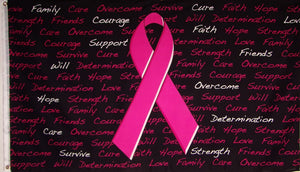 Breast cancer awareness flag