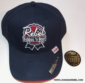 Rebel Bubbas and Beer cap with beer opener