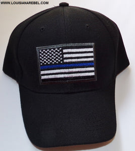 Thin Blue Line USA flag cap - Police support