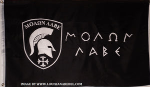 MOLON LABE - COME & TAKE IT - GREEK SPARTANS FLAG