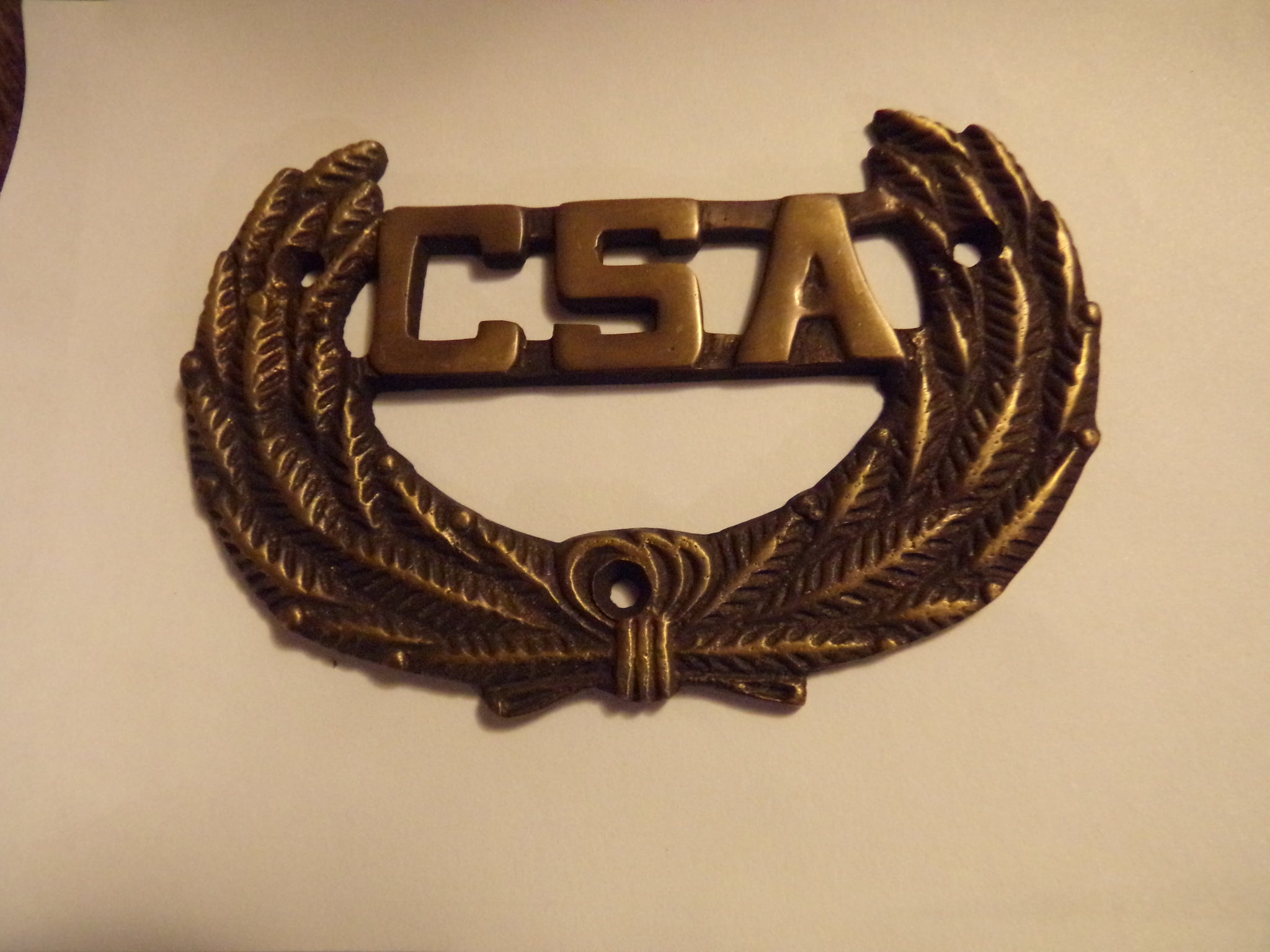 SOLID BRASS CSA EMBLEM – CONFEDERATE FLAGS AND MORE