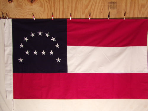 COTTON ROBERE E LEE HQ FLAG - WITH SLEEVE