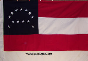 COTTON ROBERE E LEE HQ FLAG - WITH SLEEVE