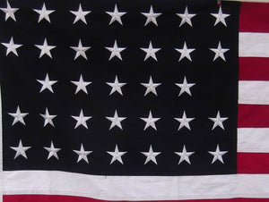 SEWN COTTON 33 STAR USA HISTORICAL FLAG