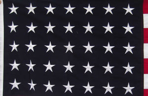 35 STAR USA HISTORICAL FLAG - COTTON LINEAR DESIGN