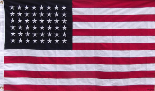 Heavy Cotton 48 Star Flag - USA Historical - 2 Sizes