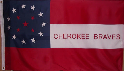 CHEROKEE BRAVES CONFEDERATE FLAG