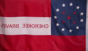 CHEROKEE BRAVES CONFEDERATE FLAG
