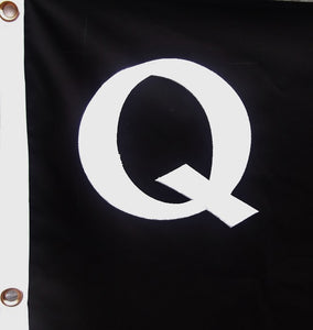 COTTON CONFEDERATE CAPTAIN WILLIAM QUANTRILL FLAG - SEWN DETAILS