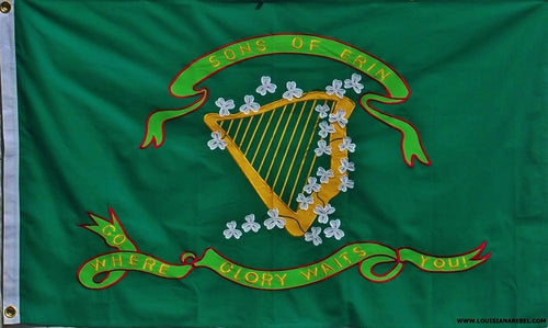 Cotton Sons of Erin Flag - Tennessee Confederate Irish