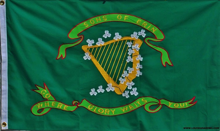 Cotton Sons of Erin Flag - Tennessee Confederate Irish