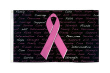 BREAST CANCER AWARENESS INSCRIPTIONS FLAG 3X5FT POLYESTER
