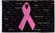 BREAST CANCER AWARENESS INSCRIPTIONS FLAG 3X5FT POLYESTER