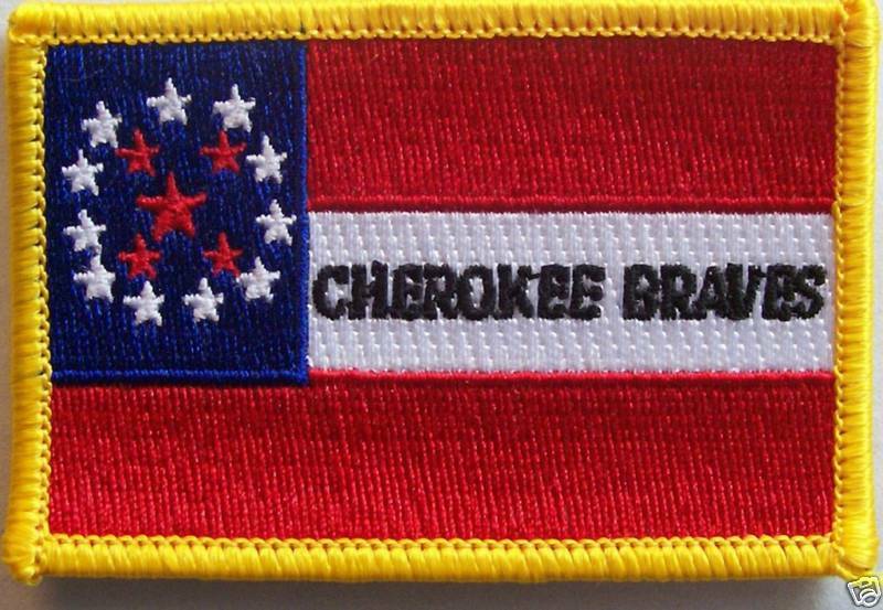 CHEROKEE BRAVES PATCH - CONFEDERATE STATES – CONFEDERATE FLAGS AND