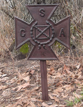 Cast Iron CSA Plaque with Stake - Reproduction Confederate Marker