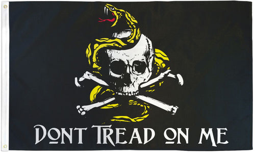 DON'T TREAD ON ME PIRATE FLAG - 3X5FT POLYESTER