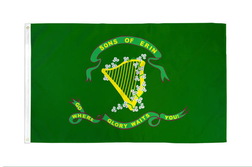 SONS OF ERIN POLYESTER FLAG