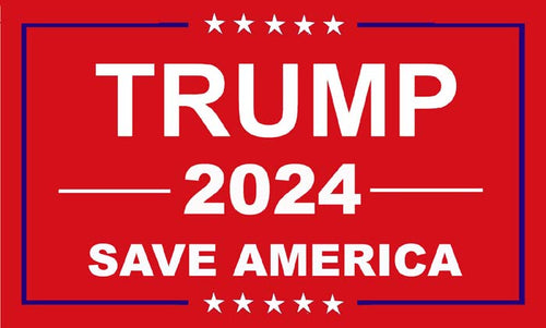 TRUMP 2024 SAVE AMERICA FLAG